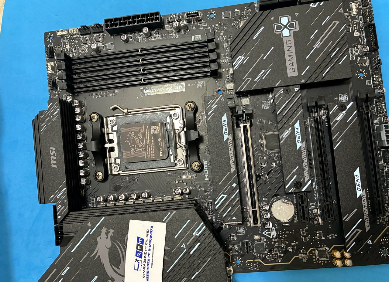 Piattaforma AM5 scelta per il PC gaming di Milano: MSI X870E Gaming Plus WiFi